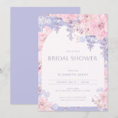 Garden Party Wisteria Bridal Shower Kaart (Voorkant / Achterkant)