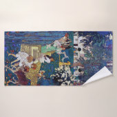 Garden Party with Dog & Cat, Jessie Willcox Smith Badhanddoek (Badhanddoek)