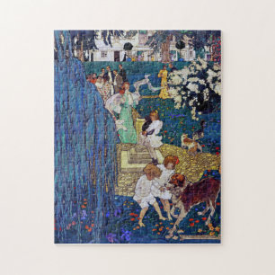 Garden Party with Dog & Cat, Jessie Willcox Smith Legpuzzel