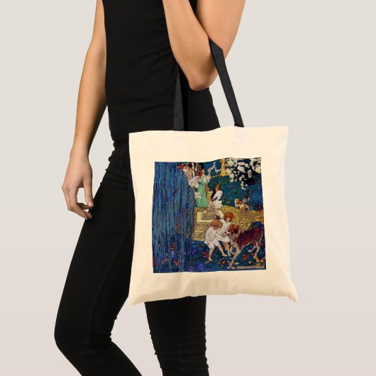 Garden Party with Dog & Cat, Jessie Willcox Smith Tote Bag (Voorkant (product))