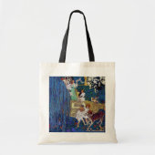 Garden Party with Dog & Cat, Jessie Willcox Smith Tote Bag (Voorkant)