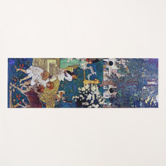 Garden Party with Dog & Cat, Jessie Willcox Smith Yogamat (Voorkant (horizontaal))