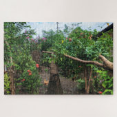 Garden Path at the Edge of Home Jigsaw Puzzle Legpuzzel (Horizontaal)