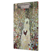 Garden Path met kippen, Gustav Klimt, Art Nouveau Klembord (Links)