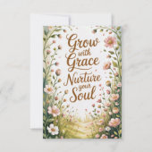 Garden Path Scene Groeien met Grace Quote (Voorkant)