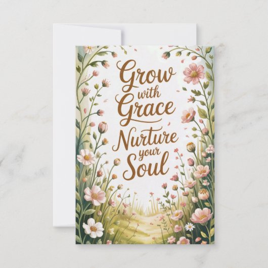 Garden Path Scene Groeien met Grace Quote (Voorkant)