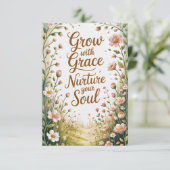 Garden Path Scene Groeien met Grace Quote (Staand voorkant)