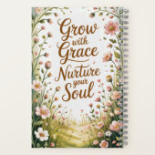 Garden Path Scene Groeien met Grace Quote Notitieboek (Achterkant)
