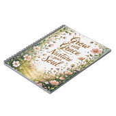 Garden Path Scene Groeien met Grace Quote Notitieboek (Linkerzijde)