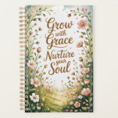 Garden Path Scene Groeien met Grace Quote Planner (Voorkant)