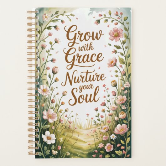 Garden Path Scene Groeien met Grace Quote Planner (Voorkant)