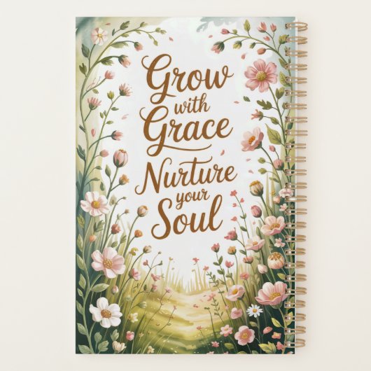 Garden Path Scene Groeien met Grace Quote Planner (Achterkant)