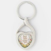 Garden Path Scene Groeien met Grace Quote Sleutelhanger (Voorkant)