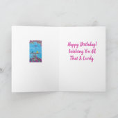 Garden Path Verjaardag Kaart (Binnen)