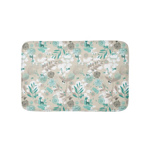 Garden Pattern Badmat (Voorkant)