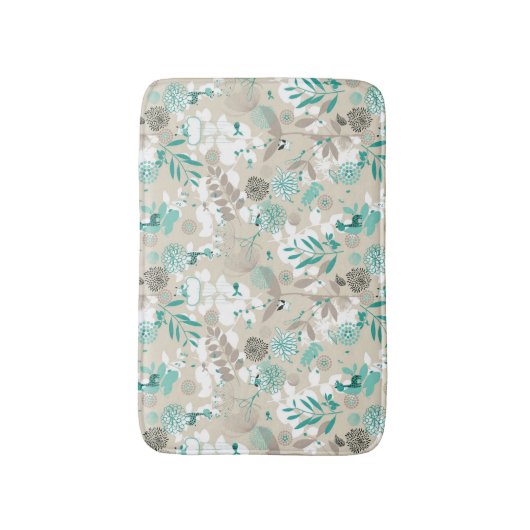 Garden Pattern Badmat (Voorkant Verticaal)