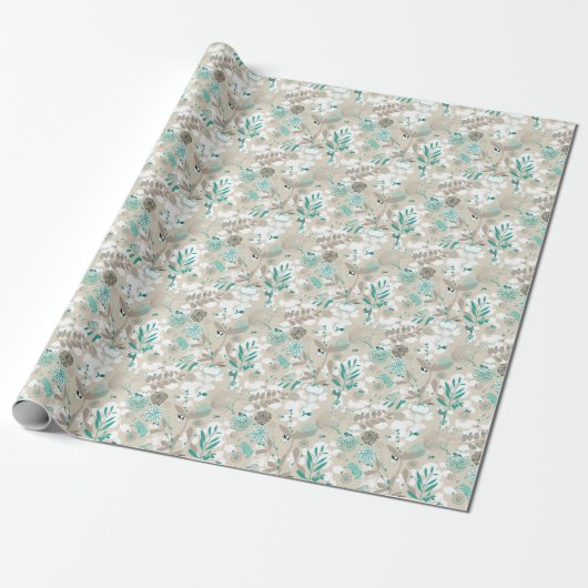 Garden Pattern Cadeaupapier (Uitgerold)