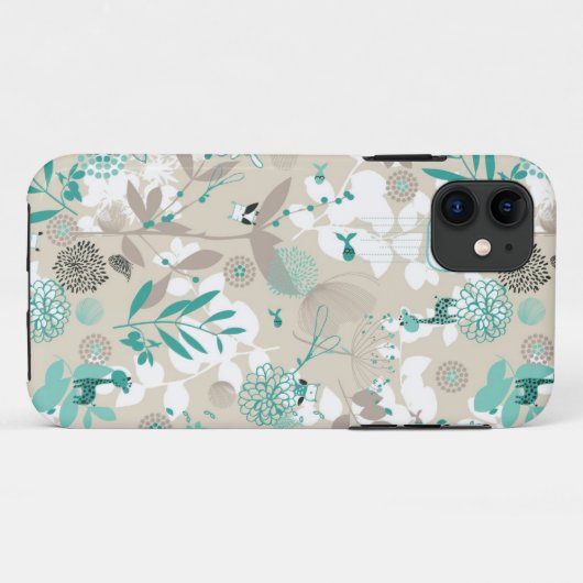 Garden Pattern Case-Mate iPhone Case (Achterkant (horizontaal))