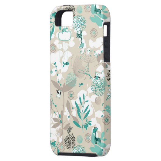 Garden Pattern Case-Mate iPhone Case (Achterkant Links)