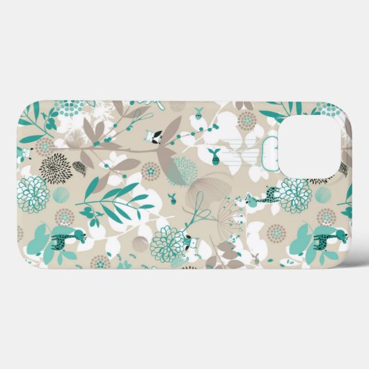 Garden Pattern Case-Mate iPhone Case (Achterkant (horizontaal))