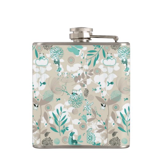 Garden Pattern Heupfles (Achterkant)