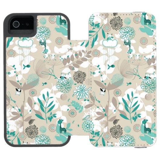 Garden Pattern Incipio iPhone Portemonnee Hoesje (Agenda Open)