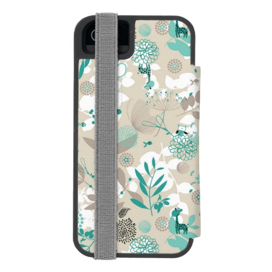 Garden Pattern Incipio iPhone Portemonnee Hoesje (Agenda Achterkant)