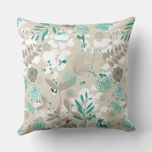 Garden Pattern Kussen (Achterkant)