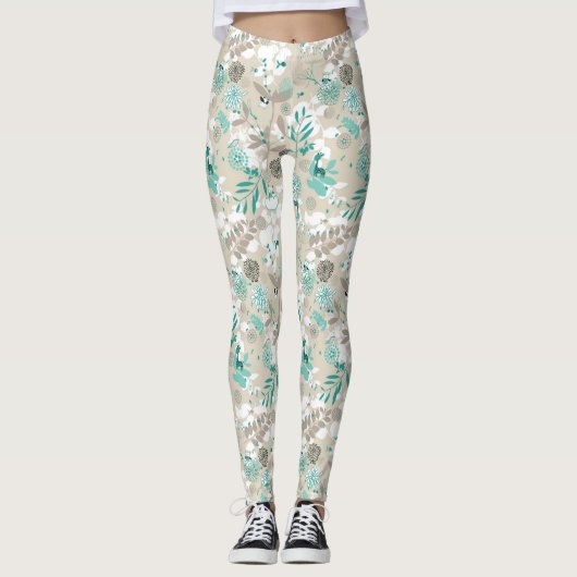 Garden Pattern Leggings (Voorkant)