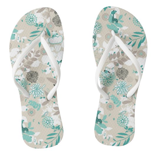 Garden Pattern Teenslippers (Voetbed)