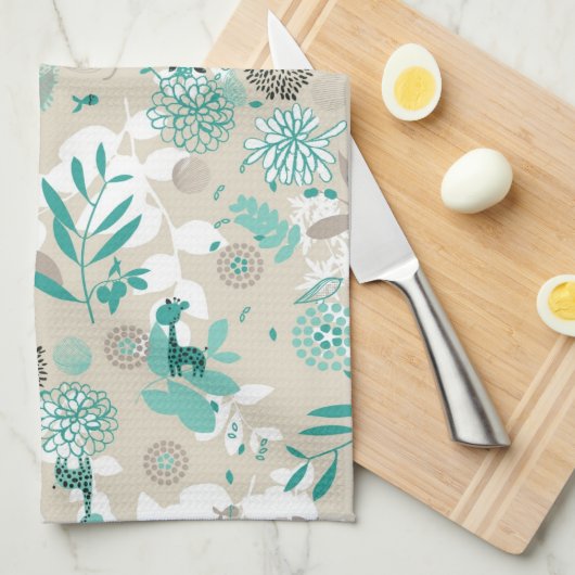 Garden Pattern Theedoek (Quarter Fold)