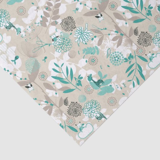 Garden Pattern Tissuepapier (Detail)