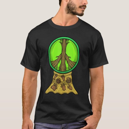 Garden Peace Gardener Hippie Tree Roots Animal Foo T-shirt (Voorkant)