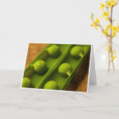 Garden Peas Wenskaart Kaart (Gele Bloem)
