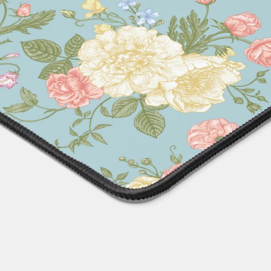 Garden Peony Floral Pattern Bureaumat (Hoek)
