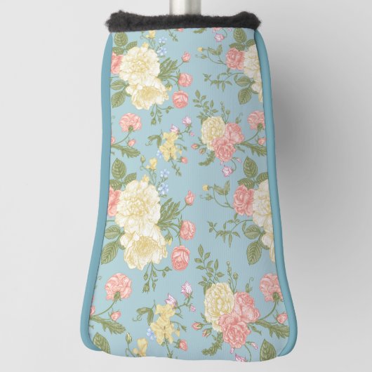 Garden Peony Floral Pattern Golfheadcover (Draai 90)