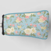 Garden Peony Floral Pattern Golfheadcover (Voorkant)