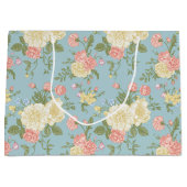 Garden Peony Floral Pattern Groot Cadeauzakje (Voorkant)