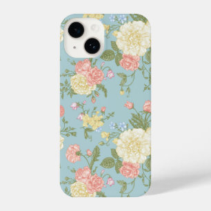 Garden Peony Floral Pattern iPhone 14 Hoesje