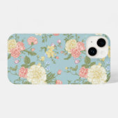 Garden Peony Floral Pattern iPhone Hoesje (Achterkant horizontaal)
