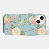 Garden Peony Floral Pattern iPhone Hoesje (Achterkant horizontaal)