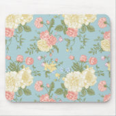 Garden Peony Floral Pattern Muismat (Voorkant)