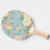 Garden Peony Floral Pattern Tafeltennisbatje (Zijkant)