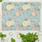 Garden Peony Floral Pattern Theedoek (Gevouwen)