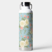 Garden Peony Floral Pattern Waterfles (Voorkant)