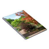 Garden Photo Lush Spring Park Path any Name Notitieboek (Rechterzijde)