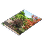 Garden Photo Lush Spring Park Path any Name Notitieboek (Linkerzijde)