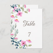 Garden Pink Flowers Kaart (Voorkant / Achterkant)