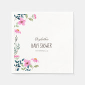 Garden Pink Flowers Servet (Voorkant)