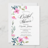 Garden Pink Flowers Vrijgezellenfeest Kaart (Voorkant)